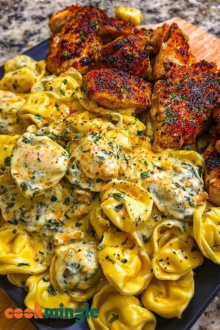 Creamy Cajun Chicken Tortellini in Velveeta Garlic Cheese Sauce