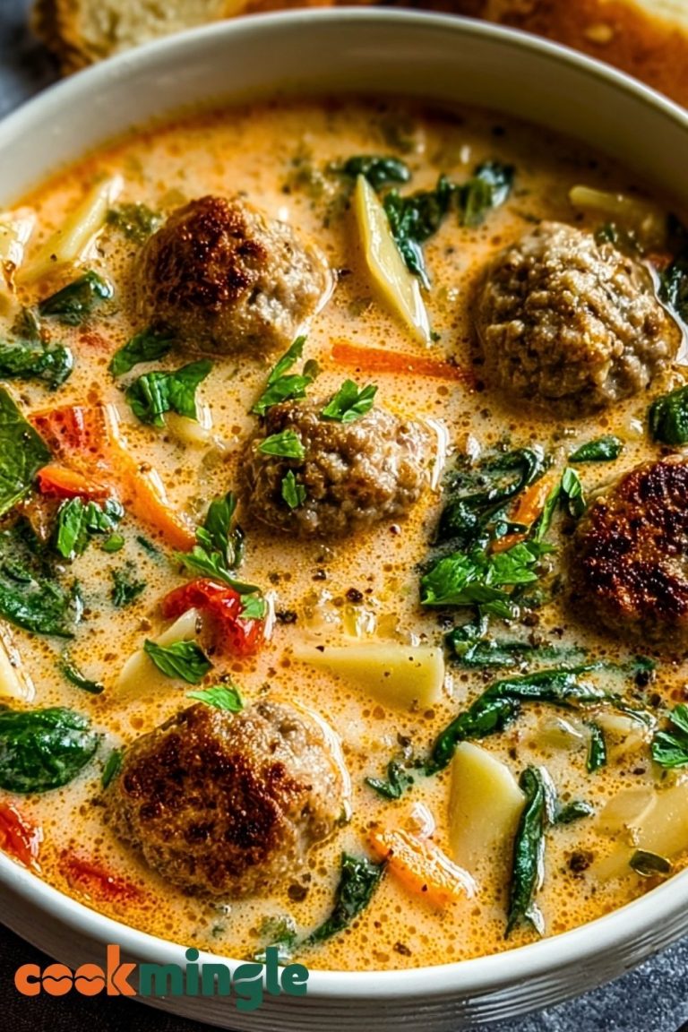 Creamy Italian Meatball Soup