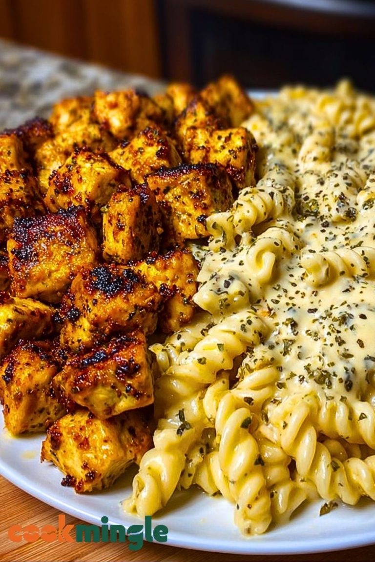 Creamy Velveeta Chicken Rotini Pasta with Mozzarella Garlic Cheese Sauce