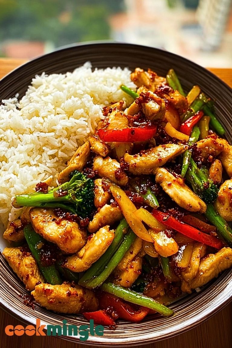 Garlic Chicken Stir-Fry with Rice