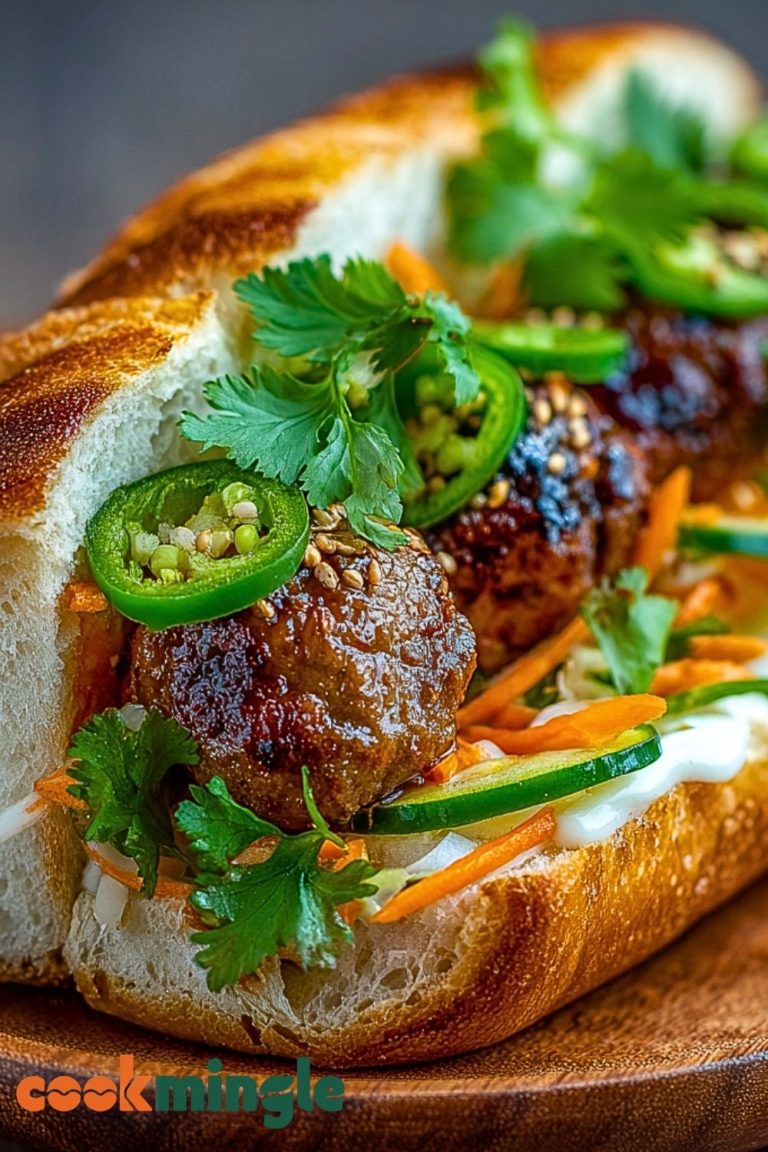 Korean BBQ Meatball Banh Mi