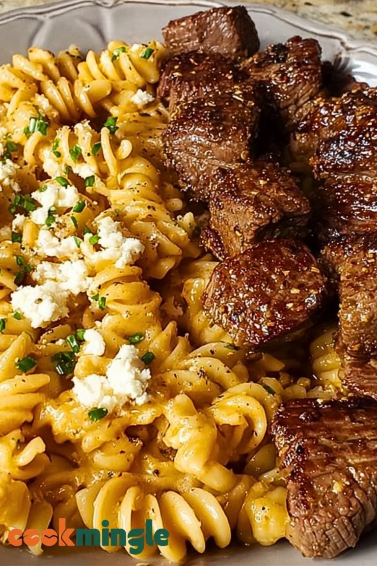 One-Pan Steak Bites & Cheesy Garlic Butter Noodles