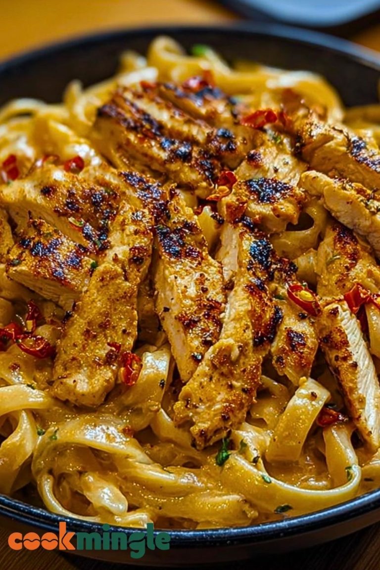 One-Pot Spicy Chicken Linguine in Creamy Sauce