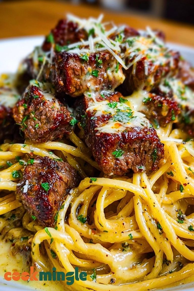 Savory Beef Linguine with Velvety Garlic Butter Sauce