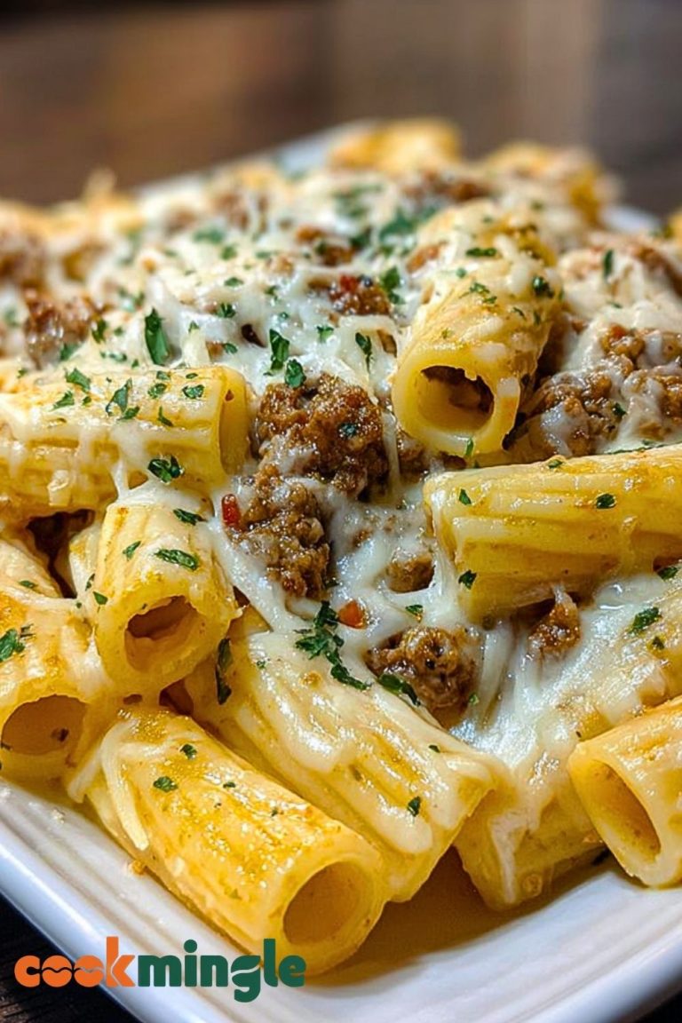Ultimate Creamy Cheesy Garlic Butter Rigatoni Recipe