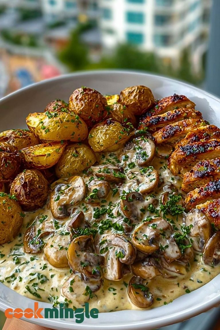 Ultimate Creamy Mushroom Chicken Alfredo Recipe