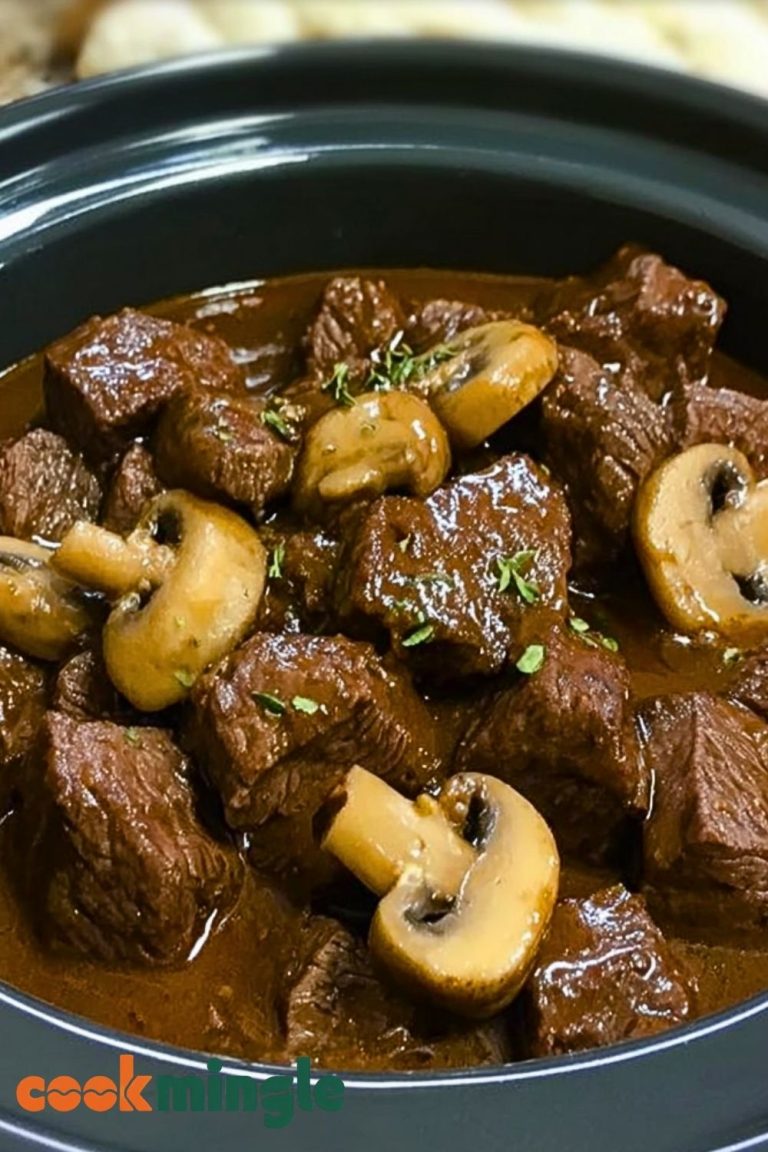 Beef Tips with Mushrooms Slow Cooker or Instant Pot