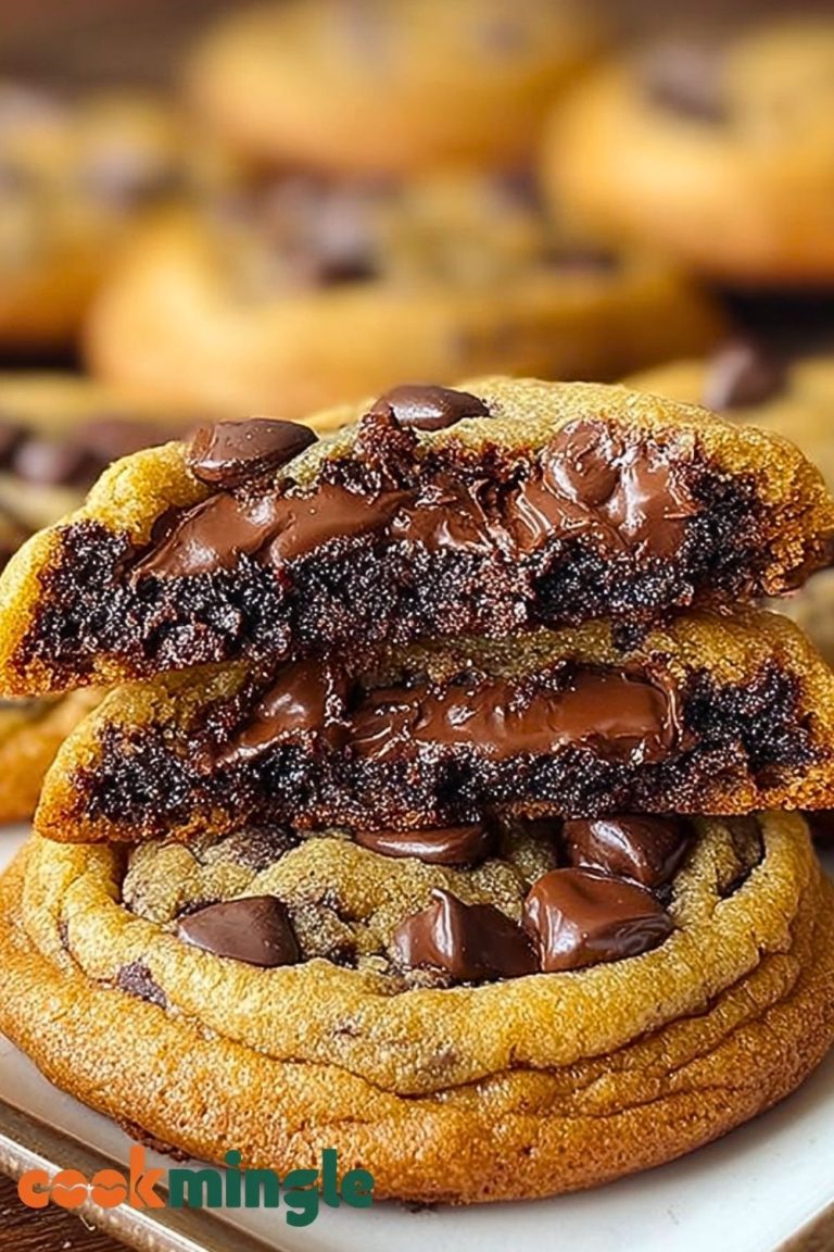 Brownie-Stuffed Chocolate Chip Cookies Recipe