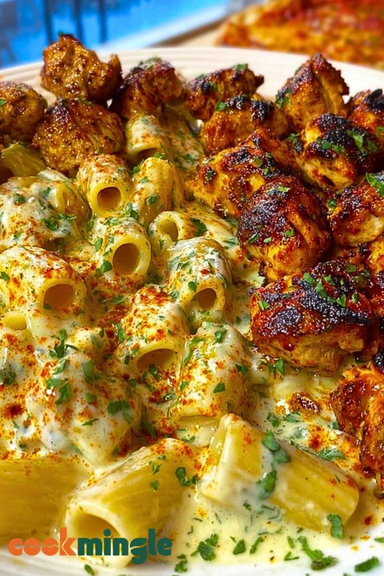 Cajun Garlic Butter Chicken Rigatoni in Cheesy Alfredo Sauce