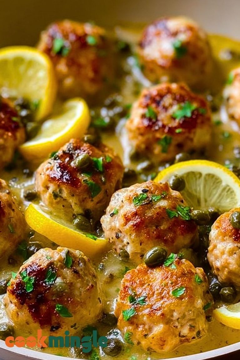 Chicken Piccata Meatballs Recipe