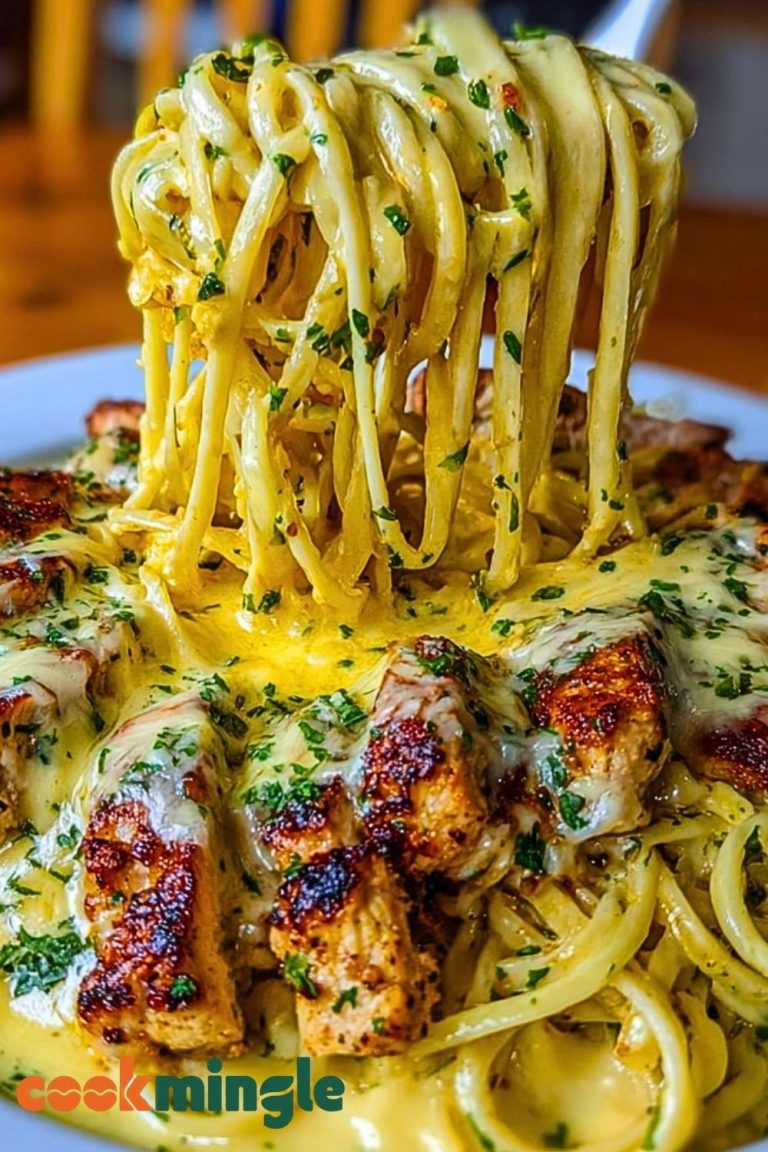 Creamy Cajun Chicken Linguine with Garlic Mozzarella Sauce
