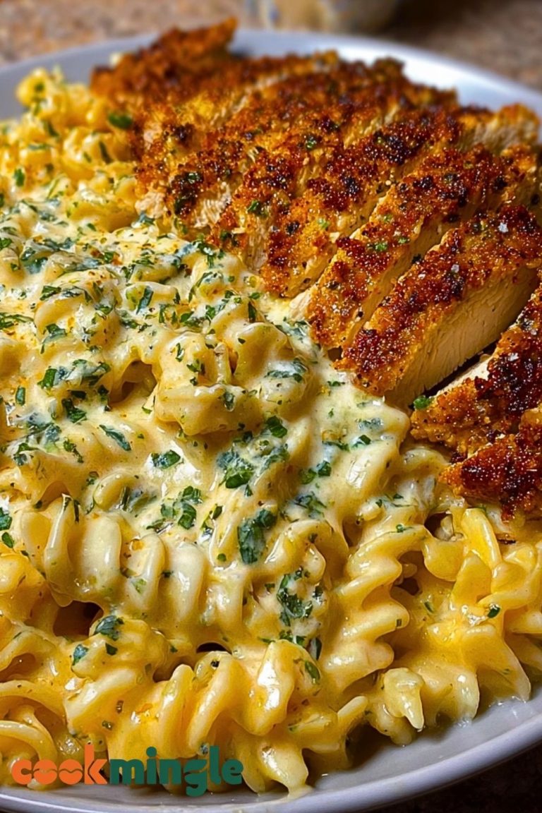 Creamy Cajun Chicken Twisted Pasta with Mozzarella Alfredo