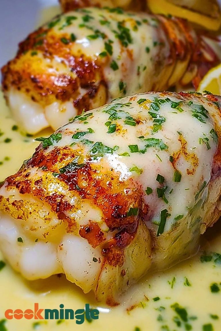 Creamy Garlic Butter Lobster Tails Recipe