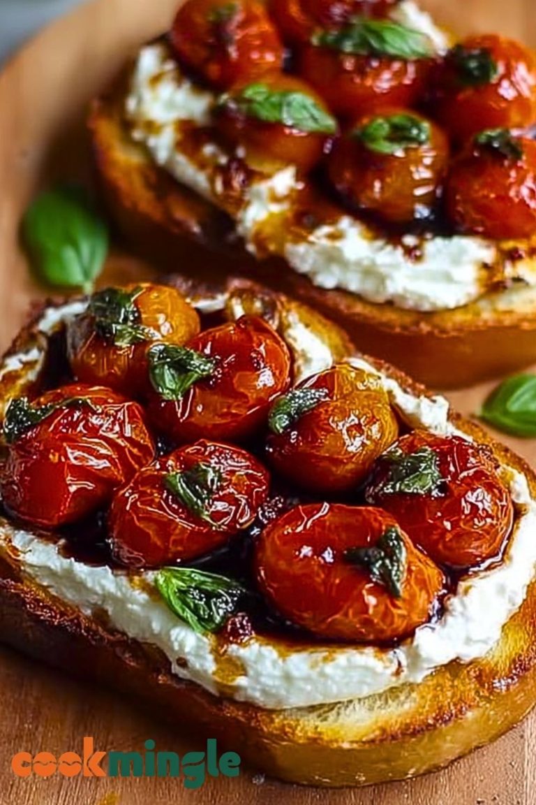 Crispy Sourdough with Whipped Ricotta and Roasted Tomatoes
