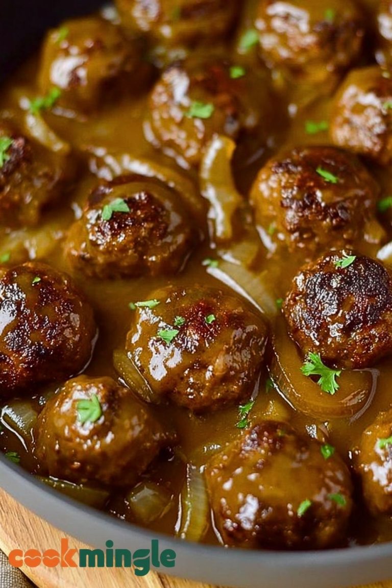 Meatballs in Savory Onion Gravy