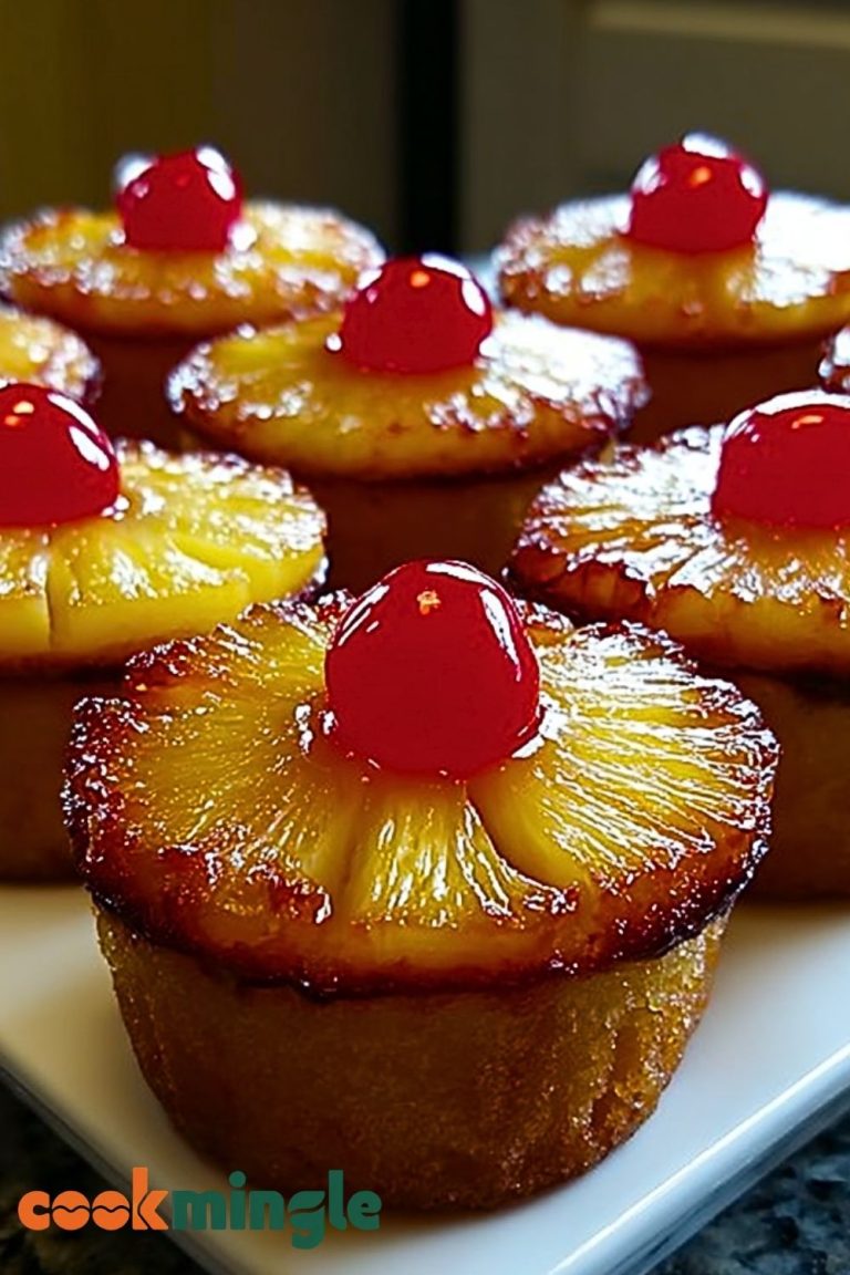 Mini Pineapple Upside-Down Cupcakes Recipe
