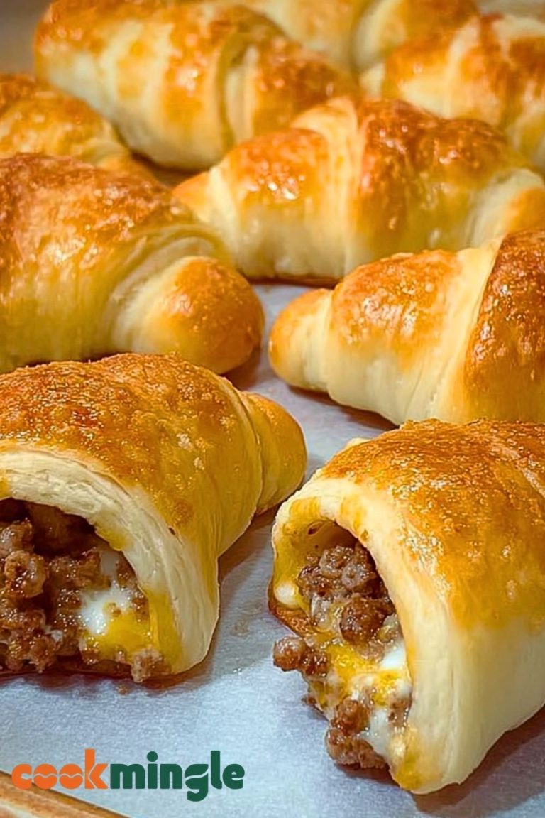 Sausage and Cream Cheese Stuffed Crescent Rolls