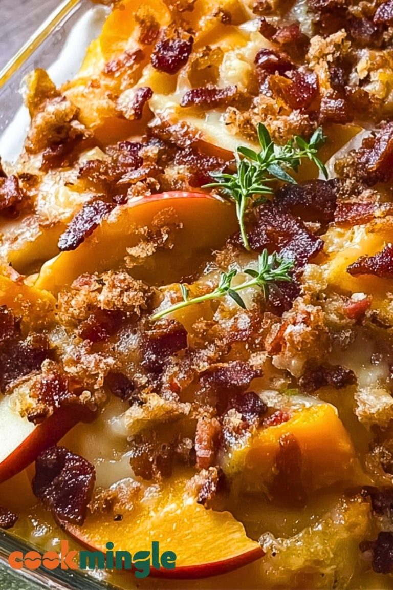 Apple Butternut Squash Casserole with Cozy Flavor