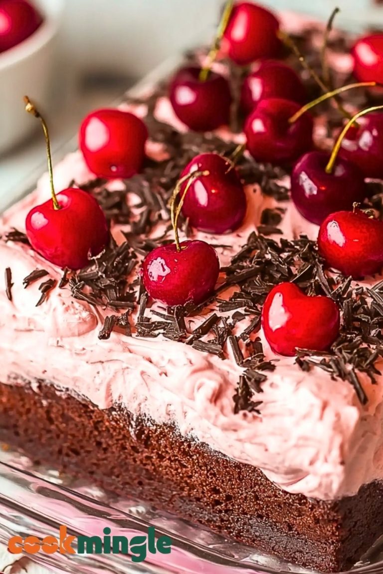 Bubbly Bold Cherry Chocolate Cake with a Secret Twist