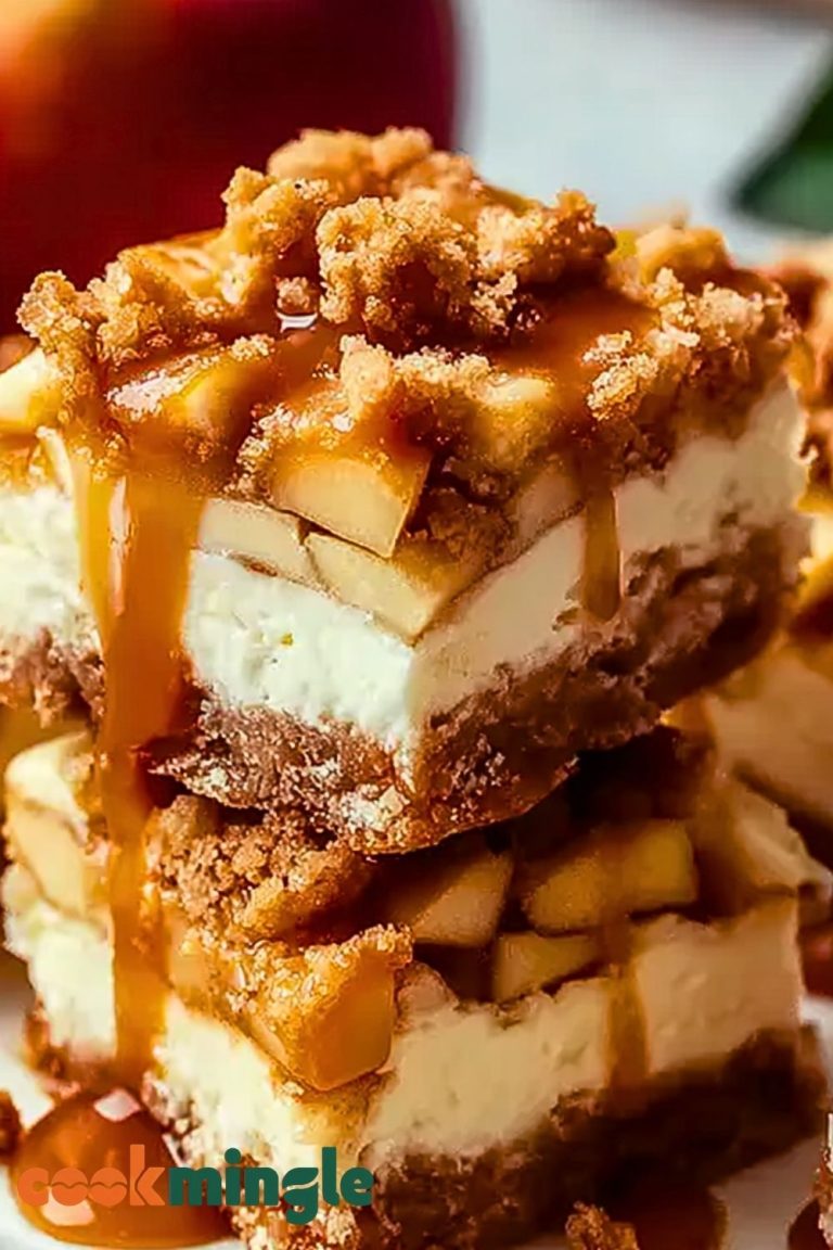 Caramel Apple Cheesecake Bars
