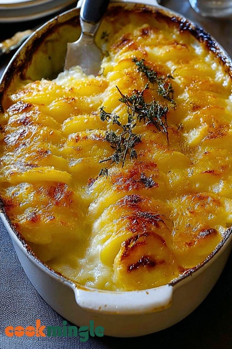 Cheesy Garlic Potatoes Gratin