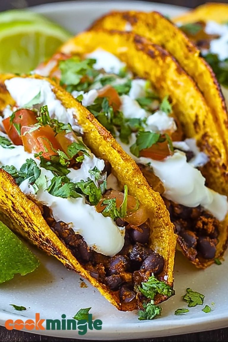 Crispy Black Bean Tacos