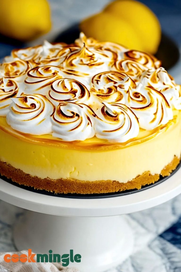 Lemon Curd Meringue Cheesecake Bliss
