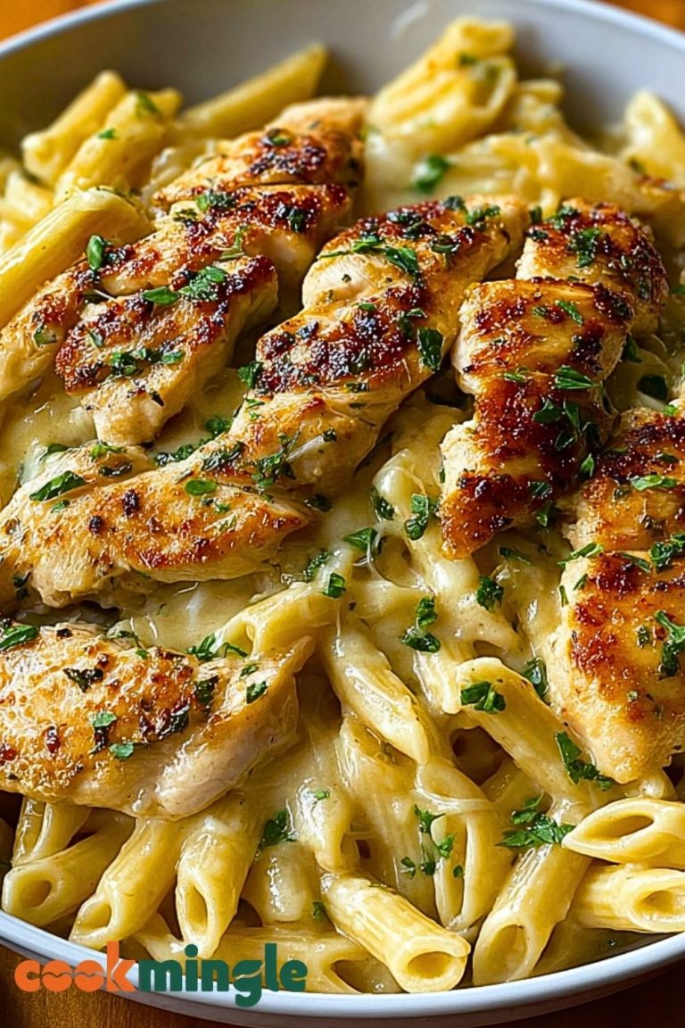 One Pan Garlic Parmesan Chicken Pasta Delight