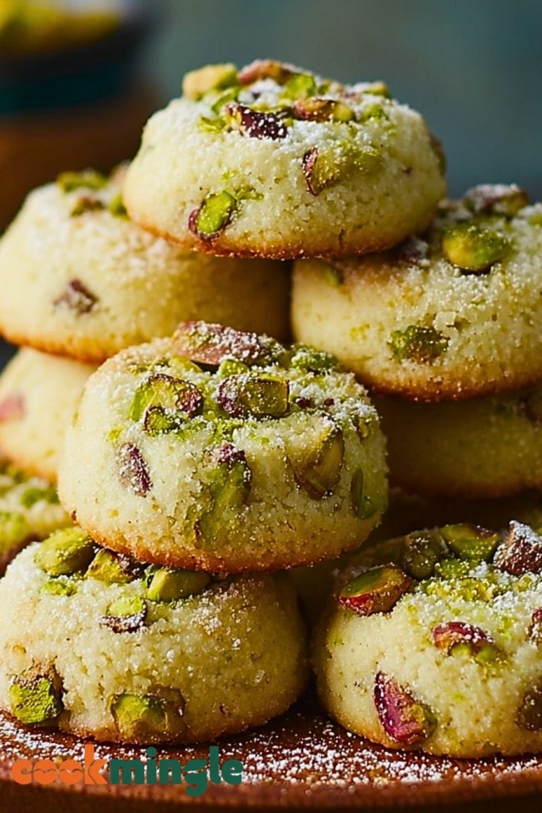 Pistachio Wedding Cookies