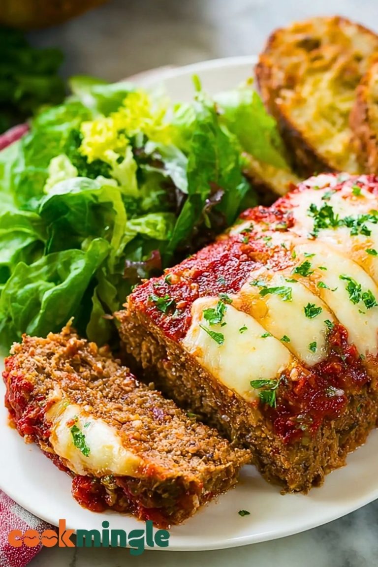 Savory Italian Meatloaf with Cheese