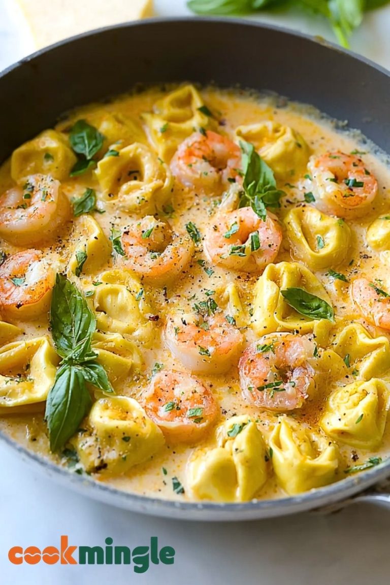 Shrimp Tortellini Alfredo