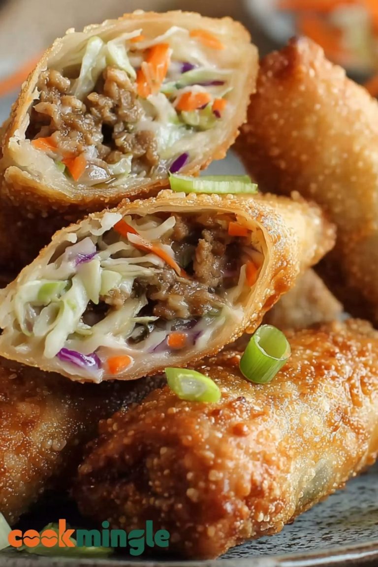 Chicken Coleslaw Egg Rolls