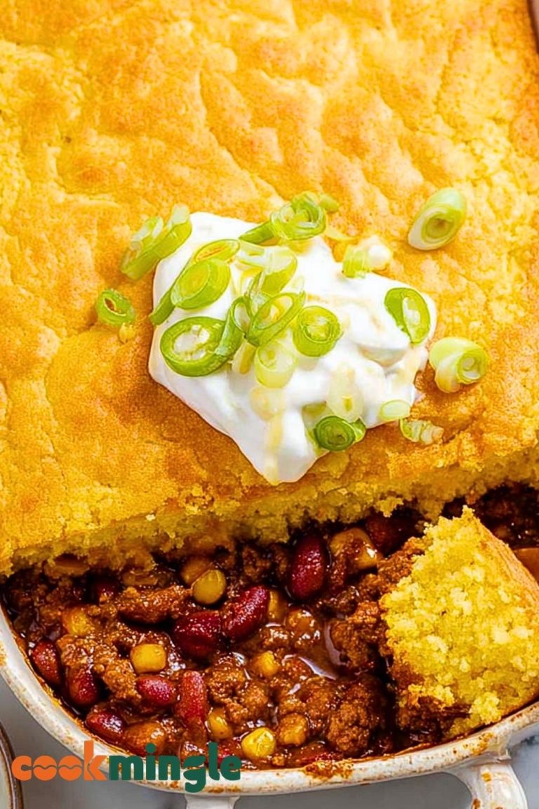 Chili and Cornbread Casserole