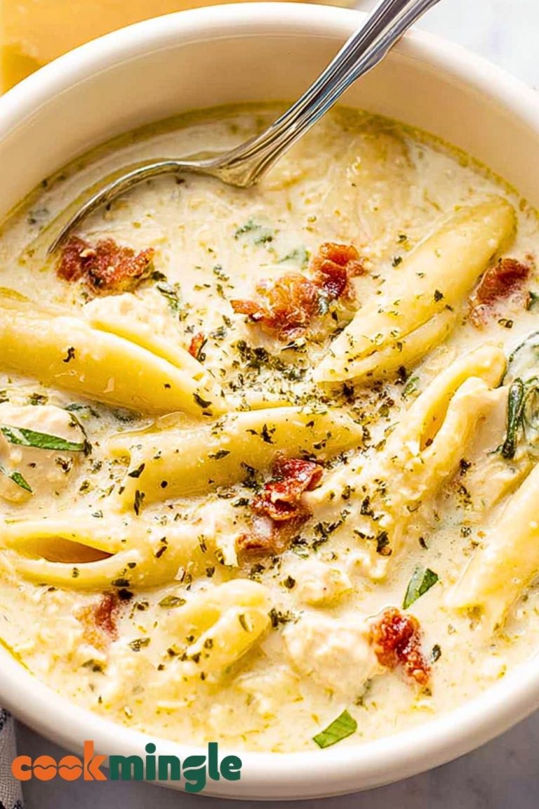 Creamy White Chicken Lasagna Soup
