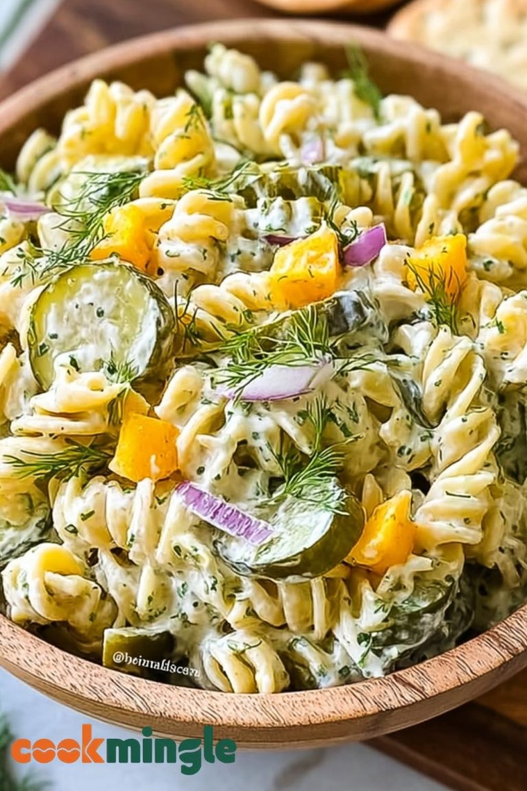 Dill Pickle Pasta Salad