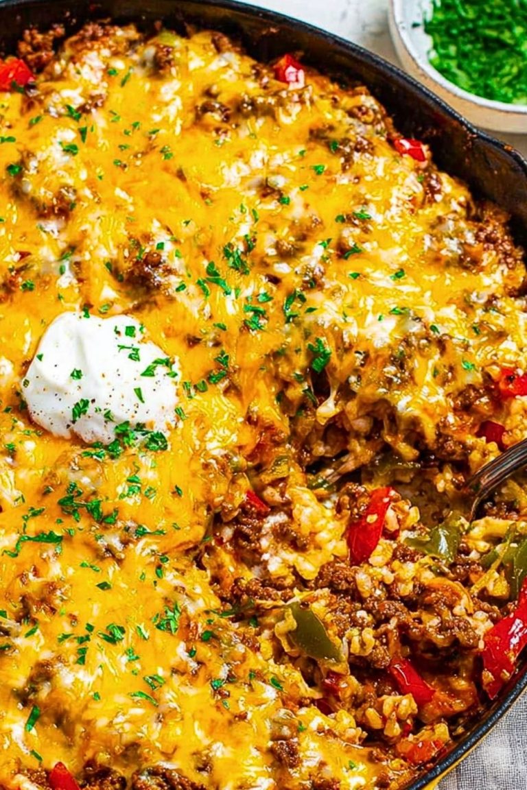 Easy Stuffed Pepper Casserole