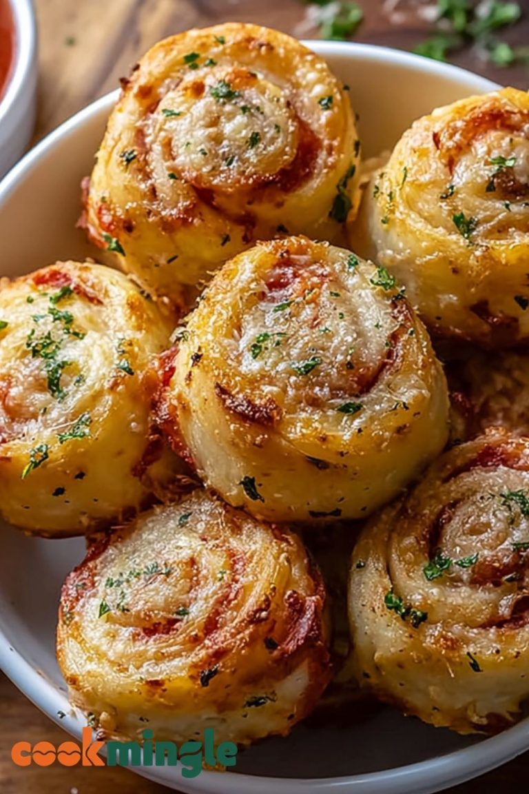 Garlic Parmesan Pizza Rolls